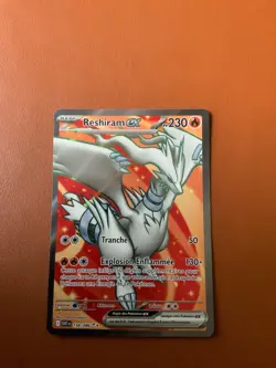 Reshiram EX 158/086 FA Full Art Carte Pokemon EV10.5 Flamme Blanche WHT - Image 1