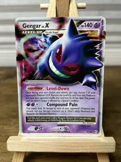 Gengar LV.X 97/99 Platinum Arceus Holo Ultra Rare Pokemon TCG - DMG - Image 1