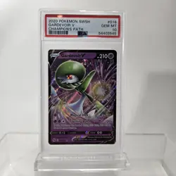 PSA 10 GEM MINT 2020 POKEMON SWORD & SHIELD CHAMPIONS PATH GARDEVOIR V #016 - Image 1