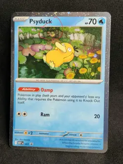 SWIRL - Pokemon - Psyduck 007 - Mega Evolutions Promo Holo Cosmos - Image 1