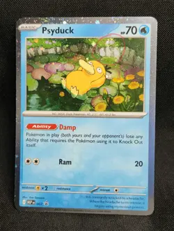 SWIRL - Pokemon - Psyduck 007 - Mega Evolutions Promo Holo Cosmos - Image 1