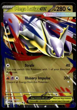 Pokemon TCG ME01: Mega Evolution #100/132 Mega Latias ex NM - Image 1