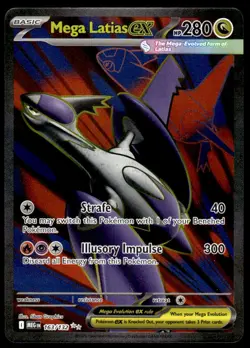 Pokemon TCG ME01: Mega Evolution #163/132 Mega Latias ex NM - Image 1