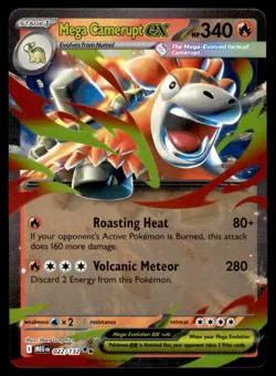 Pokemon TCG Mega Evolutions #022/132 Mega Camperupt EX NM - Image 1