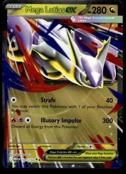 Pokemon TCG Mega Evolutions #100/132 Mega Latias EX NM - Image 1