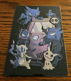 Pokemon Ghost Gengar Gameboy Haunter Custom Trading Cards Fan Made Art - Image 1
