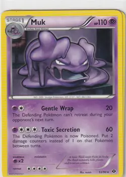 Pokemon Card next Destinies No. 53/99 Muk English - Image 1