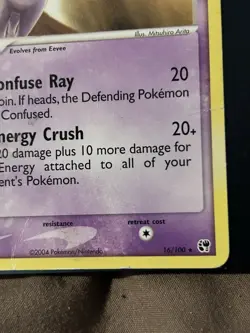 Vintage Pokemon TCG 2004 Sandstorm Espeon 16/100 Regular Card - Image 2