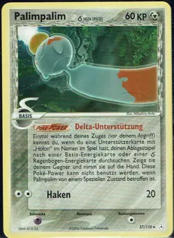 Pokemon Karte Trading Card Game Ex Holon Phantoms Nr. 37/110 Palimpalim - Image 1