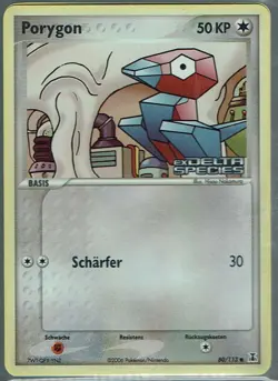 Pokemon Karte Trading Card Game Ex Delta Species Nr. 80/113 Porygon Reverse Holo - Image 1