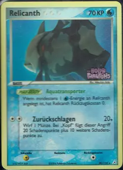 Pokemon Karte Trading Card Ex Holon Phantoms Nr. 30/110 Relicanth Reverse Holo - Image 1