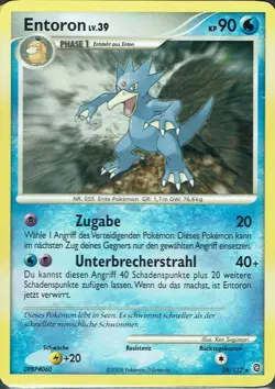Pokemon Karte Trading Card Game Ratselhafte Wunder Nr. 28/132 Entoron - Image 1
