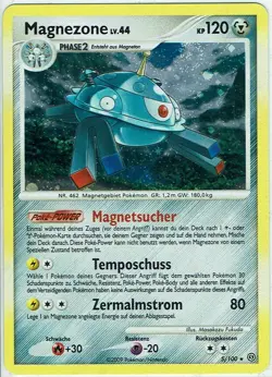 Pokemon Karte Trading Card Game D&P Sturmtief Nr. 5/100 Magnezone Holo deutsch - Image 1