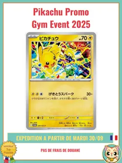 PSL Pikachu Promo 291/SV-P GYM EVENT 2025 Pokemon Card Japanese - Image 2