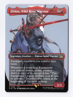 Firion, Wild Rose Warrior (Borderless) 0386 (R) MTG Final Fantasy (FIN) (EN) - Image 1