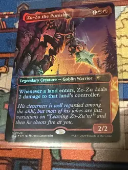 MTG Foil Zo-Zu the Punisher Secret Lair Encyclopedia of Magic Unplayed - Image 1