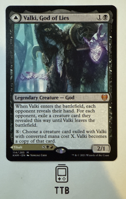 MTG Magic the Gathering Valki, God of Lies Kaldheim 114/285 NM - Image 1