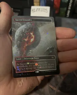 SACRED FOUNDRY Magic the Gathering MTG Unfinity Galaxy Foil NM Beauty 🔥 - Image 3