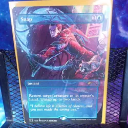 Magic the Gathering Snap #412 No Border Full Art HOLO Secret Lair Drop Series NM - Image 1