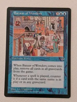 MTG Mirage Rare BAZAAR OF WONDERS SP - Image 1
