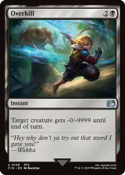 NM Foil Overkill, MTG, Final Fantasy, Magic the Gathering, 109 - Image 1