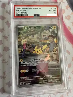 PSA10 Pokemon Card Japanese Pikachu sv2a 173/165 AR Pokemon 151 - Image 1