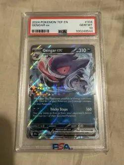 Pokemon TCG Gengar EX Temporal Forces Gem Mint PSA10 🔥 - Image 1