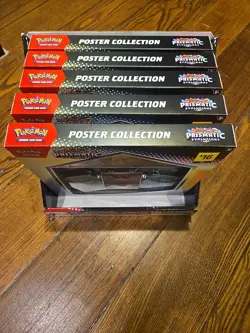 LOT OF 5 Pokemon TCG Prismatic Evolutions Poster Collection Box Sealed - Image 2