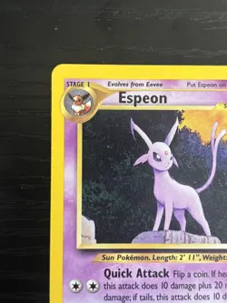 Pokemon TCG Espeon 20/75 Neo Discovery LP - Image 2