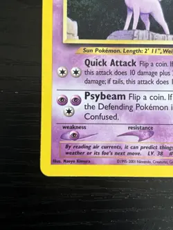 Pokemon TCG Espeon 20/75 Neo Discovery LP - Image 5
