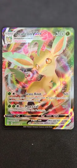 Pokemon TCG Leafeon VMAX 008/203 Evolving Skies Holo Ultra Rare NM/Mint - Image 1