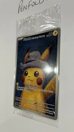 Pokemon TCG x Van Gogh: Pikachu with Grey Felt Hat - 085 Promo Card - SEALED - Image 2