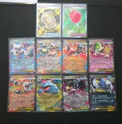 Pokemon Mega Evolution Lot Of 10 EX Cards Item Tool Air Balloon - Image 1