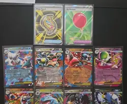 Pokemon Mega Evolution Lot Of 10 EX Cards Item Tool Air Balloon - Image 2