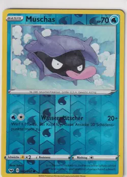 Pokemon Karte Schwert und Schild Nr. 40/202 Muschas Reverse Holo deutsch - Image 1