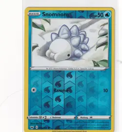 Pokemon Karte Schwert und Schild Nr. 63/202 Snomnom Reverse Holo deutsch - Image 1