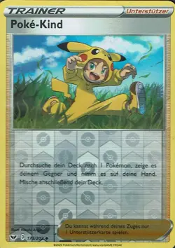 Pokemon TCG Schwert und Schild Reverse Holo Poke-Kind 173/202 deutsch - Image 1