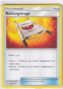 Pokemon Karte Stunde der Wachter Nr. 130/145 Rettungstrage deutsch - Image 1