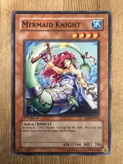 Yugioh TCG - MermAid Knight - SD4-EN011 - LP- 1st Edition - Common - Image 1