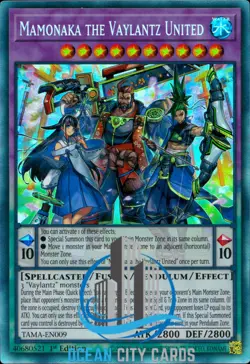 Yugioh Mamonaka the Vaylantz United TAMA-EN009 Collectors Rare 1st Ed NM - Image 1