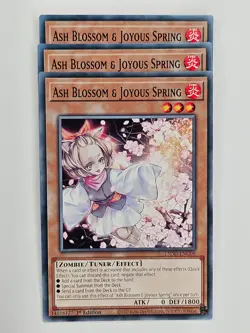 Yu Gi Oh - 3x L5DD-ENC09 Ash Blossom & Joyous Spring - Common - Image 1