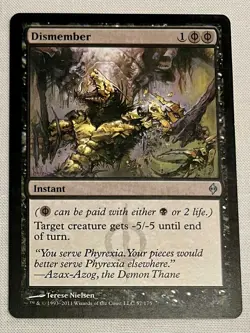 MTG Magic the Gathering Dismember Card Phyrexia - Image 1