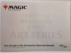 Lier, Disciple of the Drowned - GOLD STAMPED ART CARD - Magic the Gathering MTG - Image 2