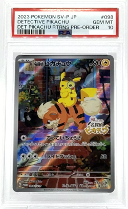 Det Pikachu Art Rare 098 Rtrns Pre-Order Promo SV-P Pokemon Card Gem Mt PSA 10 - Image 1