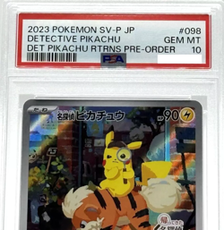 Det Pikachu Art Rare 098 Rtrns Pre-Order Promo SV-P Pokemon Card Gem Mt PSA 10 - Image 2
