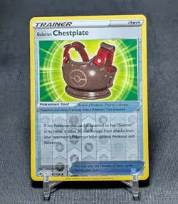 Galarian Chestplate Uncommon Reverse Holo Chilling Reign Pokemon Card 141/198 - Image 1
