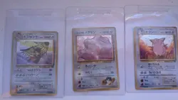 Vintage Pokemon Card Lot 3x Japanese Jungle Holo - Clefable , Pidgeot , Ditto - Image 1