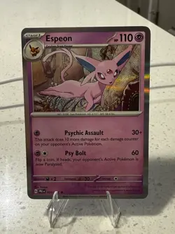 Espeon - Holo Rare - Prismatic Evolutions 033/131 Pokemon Card NM Fresh - Image 1