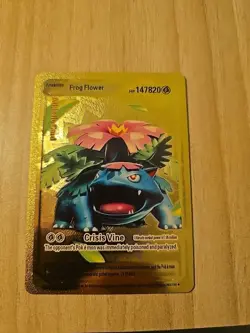 Frog Flower Metal Pokemon Card 2 Cards - Image 2