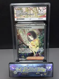 Pokemon Card Erika's Invitation 203/165 Scarlet & Violet 151 Holo Trainer ACE 10 - Image 1